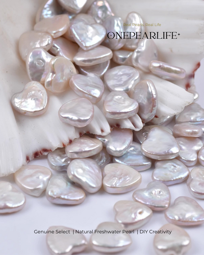 AAA quality baroque pearl heart for necklace, bracelet, earrings making
