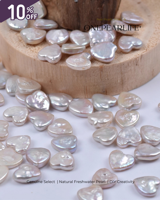 AAA Quality Natural Baroque Freshwater Heart-Shaped Pearl – DIY Earrings, Bracelet & Necklace Jewelry Making Supplies