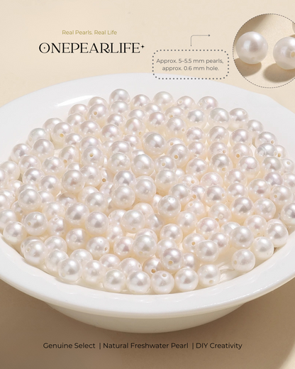 Smooth and lustrous freshwater round pearls for earrings, rings, and bracelets
