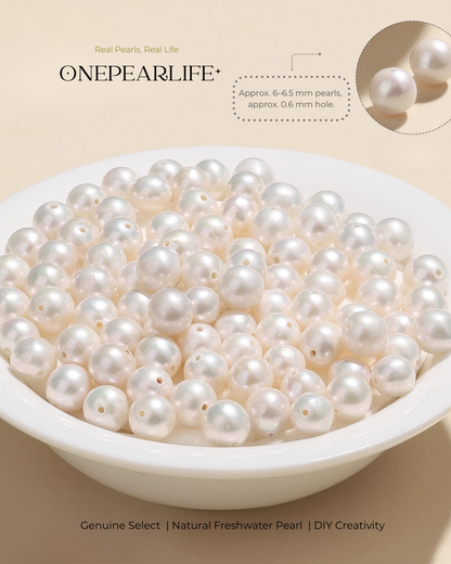 full-drilled and half-drilled round pearls for artisan jewelry projects