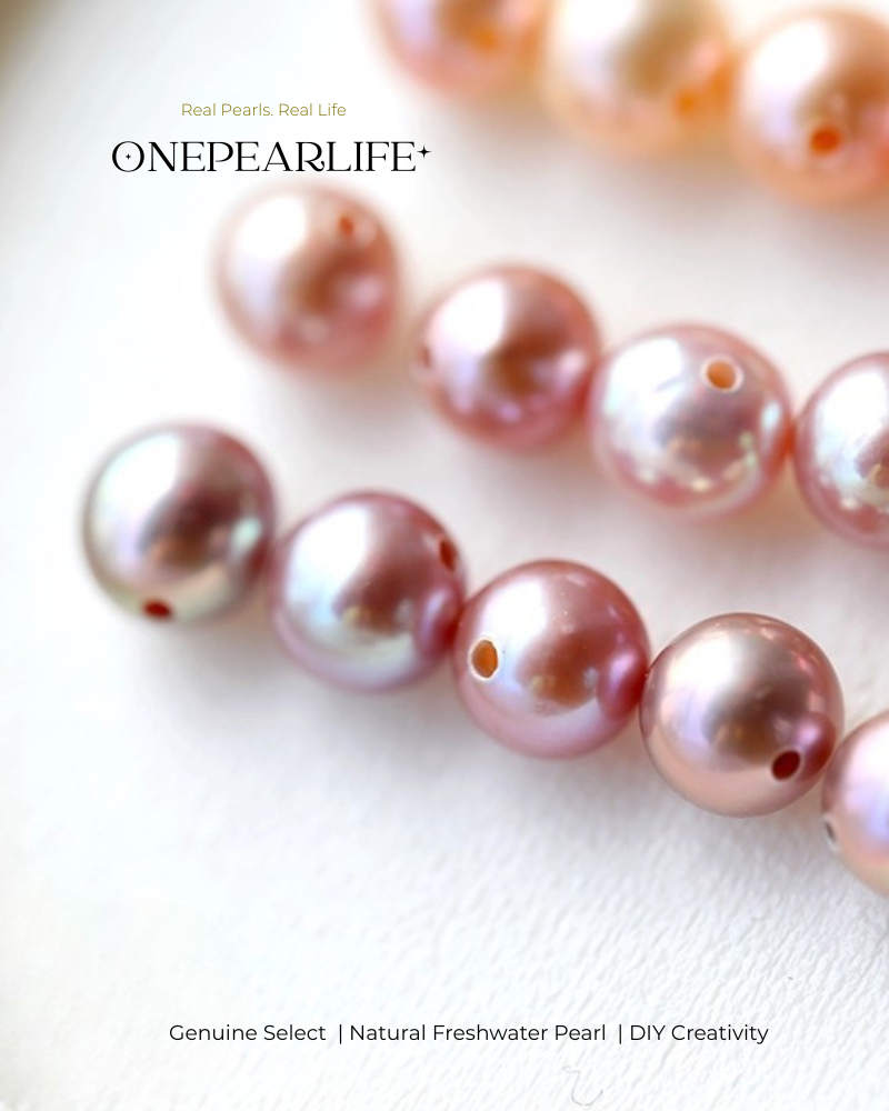 Real Baroque Button-Shaped Freshwater Pearl – Single DIY Jewelry Bead