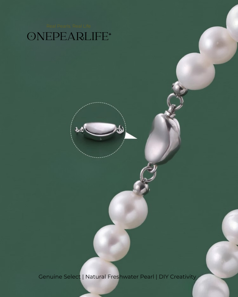 DIY Pearl Bracelet Kit for Beginners | 925 Silver Handmade Jewelry Materials Set