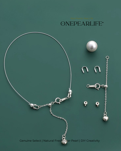 DIY Pearl Bracelet Kit for Beginners | 925 Silver Handmade Jewelry Materials Set