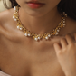 Custom Gold Vintage Pearl Choker Necklace