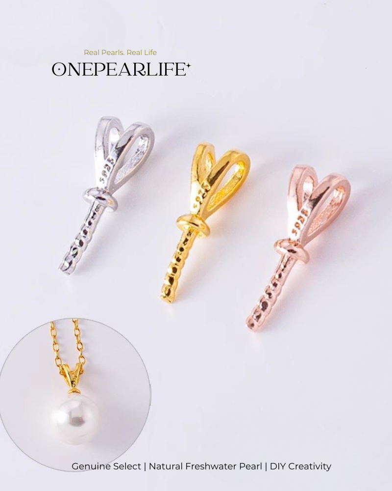 Pearl Pendant Bails – 18K Gold Vermeil & 925 Sterling Silver – DIY Jewelry Accessories