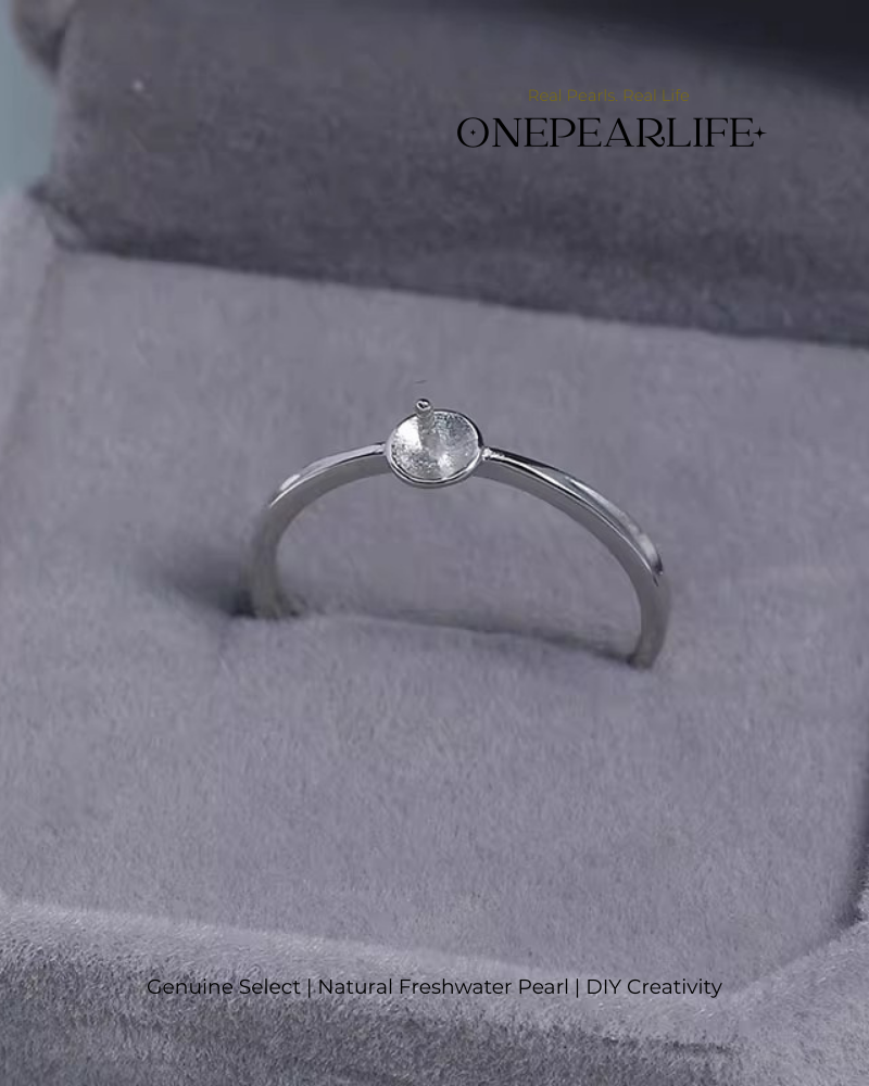 DIY Pearl Ring Kit for Beginners | 925 Silver & 18K Gold Vermeil Handmade Jewelry Materials Set