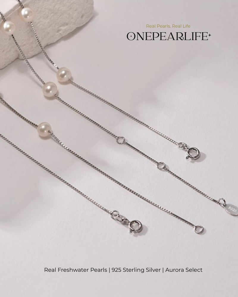 Elara – AAA Quality Natural Teardrop Freshwater Pearl Pendant Necklace | 6–7mm | 925 Sterling Silver