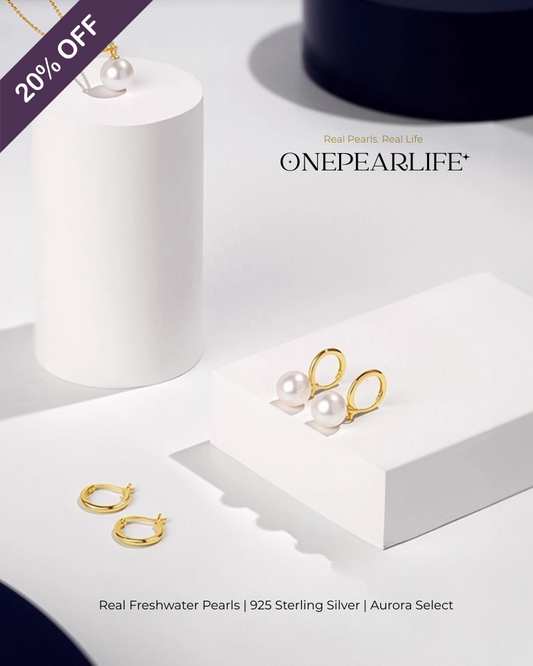 Elina – AAA Quality Natural Freshwater White Pearl Convertible Earrings | 8–8.5mm | 925 Sterling Silver or 18K Gold Vermeil