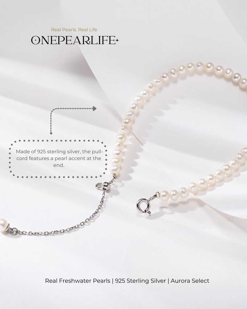 Lini – AAA Quality Mini White Freshwater Pearl Bracelet | 3–3.5 mm | 925 Sterling Silver