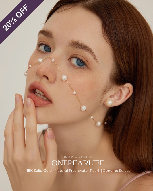 Maren – AAA Quality Baby White Natural Freshwater Pearl Necklace | 3–5.5mm Stardust Design | 18K Solid Gold KELLYMARS