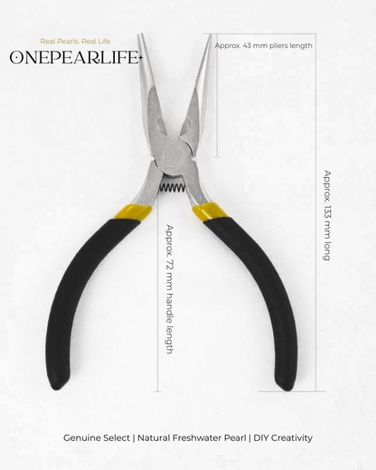 Mini DIY Jewelry Pliers Set – Round Nose, Needle Nose & Side Cutters for Beading & Wire Wrapping