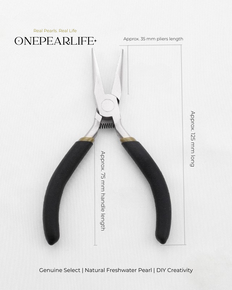 Mini DIY Jewelry Pliers Set – Round Nose, Needle Nose & Side Cutters for Beading & Wire Wrapping