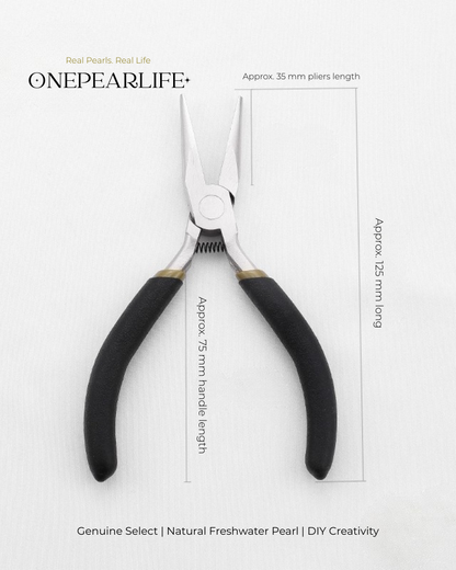 Mini DIY Jewelry Pliers Set – Round Nose, Needle Nose & Side Cutters for Beading & Wire Wrapping