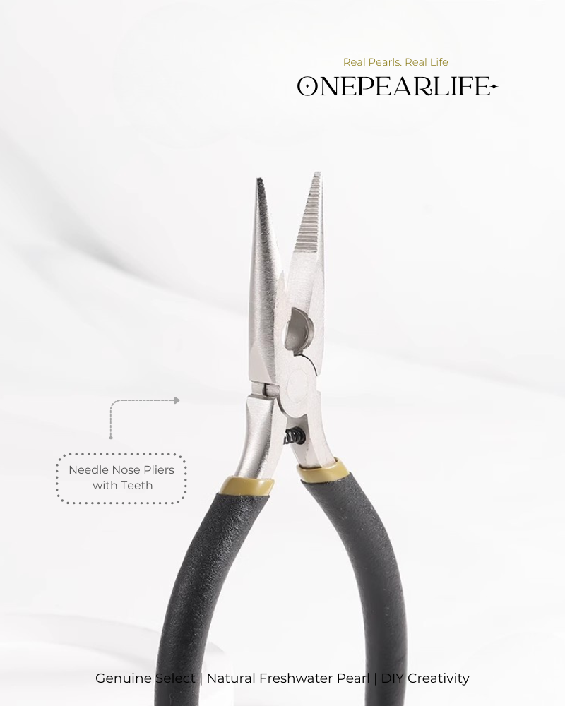 Mini DIY Jewelry Pliers Set – Round Nose, Needle Nose & Side Cutters for Beading & Wire Wrapping