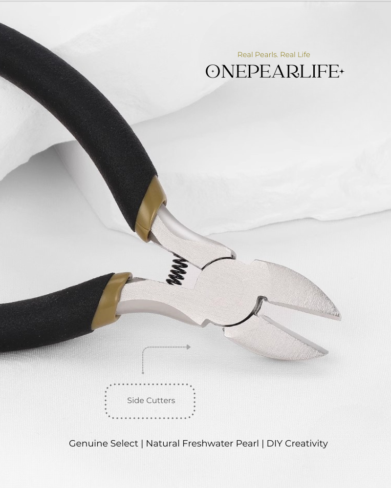 Mini DIY Jewelry Pliers Set – Round Nose, Needle Nose & Side Cutters for Beading & Wire Wrapping