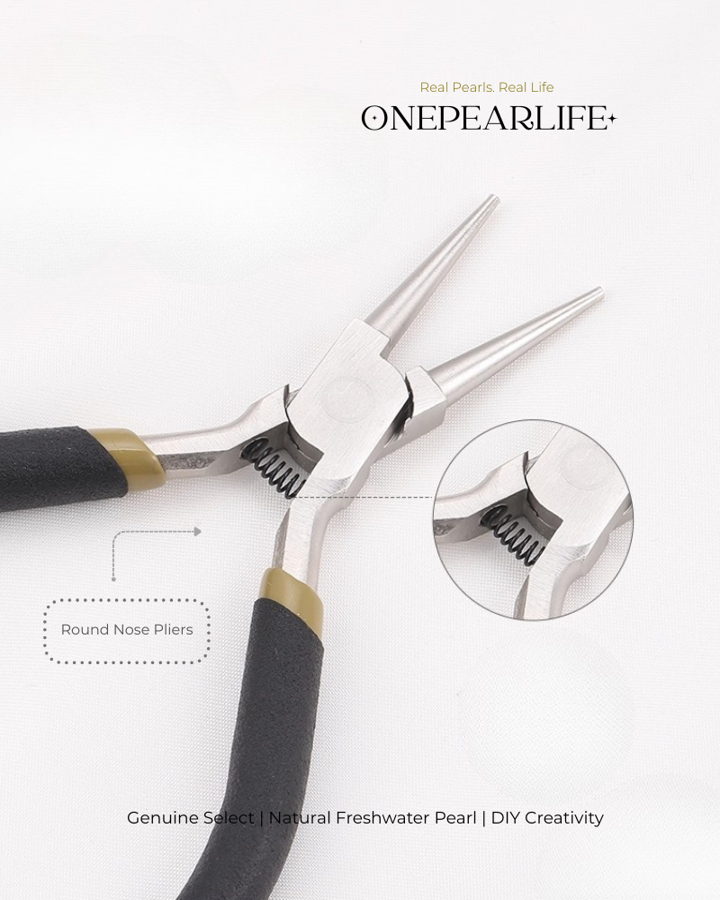 Mini DIY Jewelry Pliers Set – Round Nose, Needle Nose & Side Cutters for Beading & Wire Wrapping