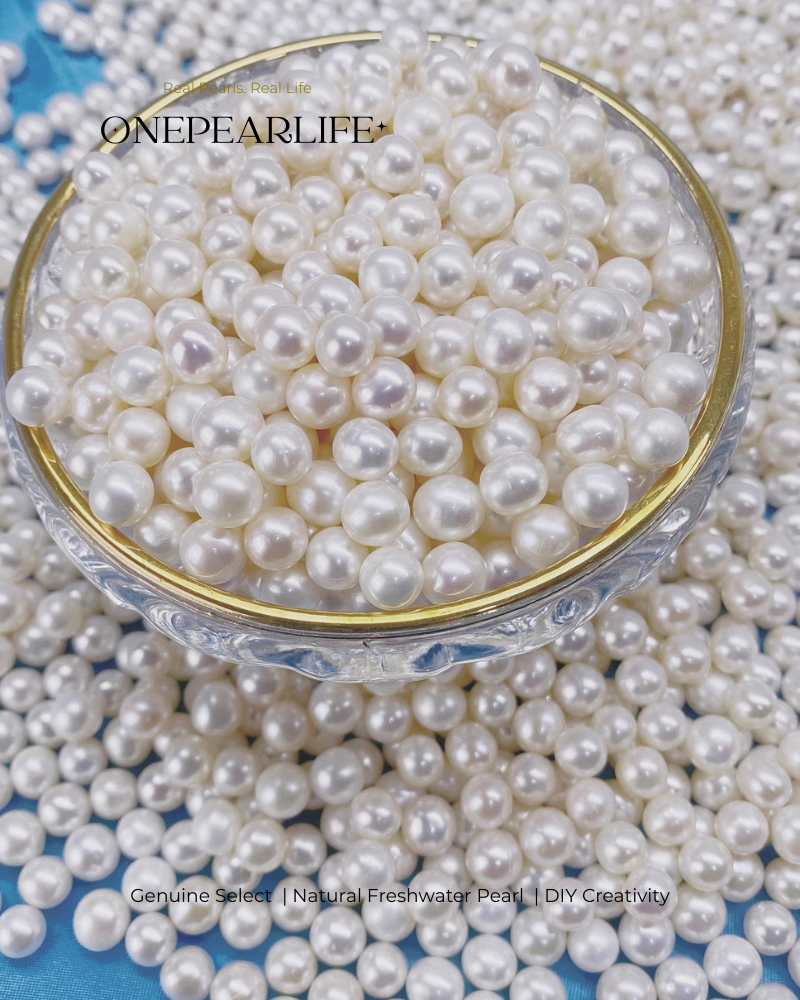 Mystery Box – AAA Quality Natural Freshwater Mixed Color Pearls for DIY Earrings, Bracelet & Necklace Jewelry Making Supplies (50+ Pearls)