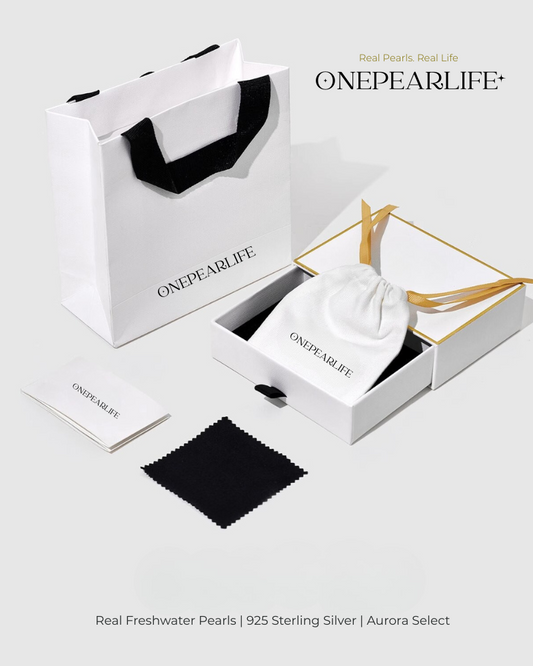Eira – AAA Quality Natural Baroque Long Teardrop Pearl Pendant | 8×12mm | 18K Gold Vermeil orr 925 Sterling Silver Onepearlife