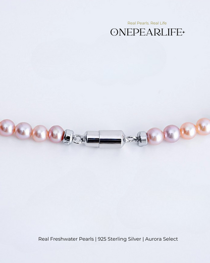 Nova – AAA Quality Natural Multi-Color Mini Freshwater Pearl Necklace | 3–3.5mm | 925 Sterling Silver