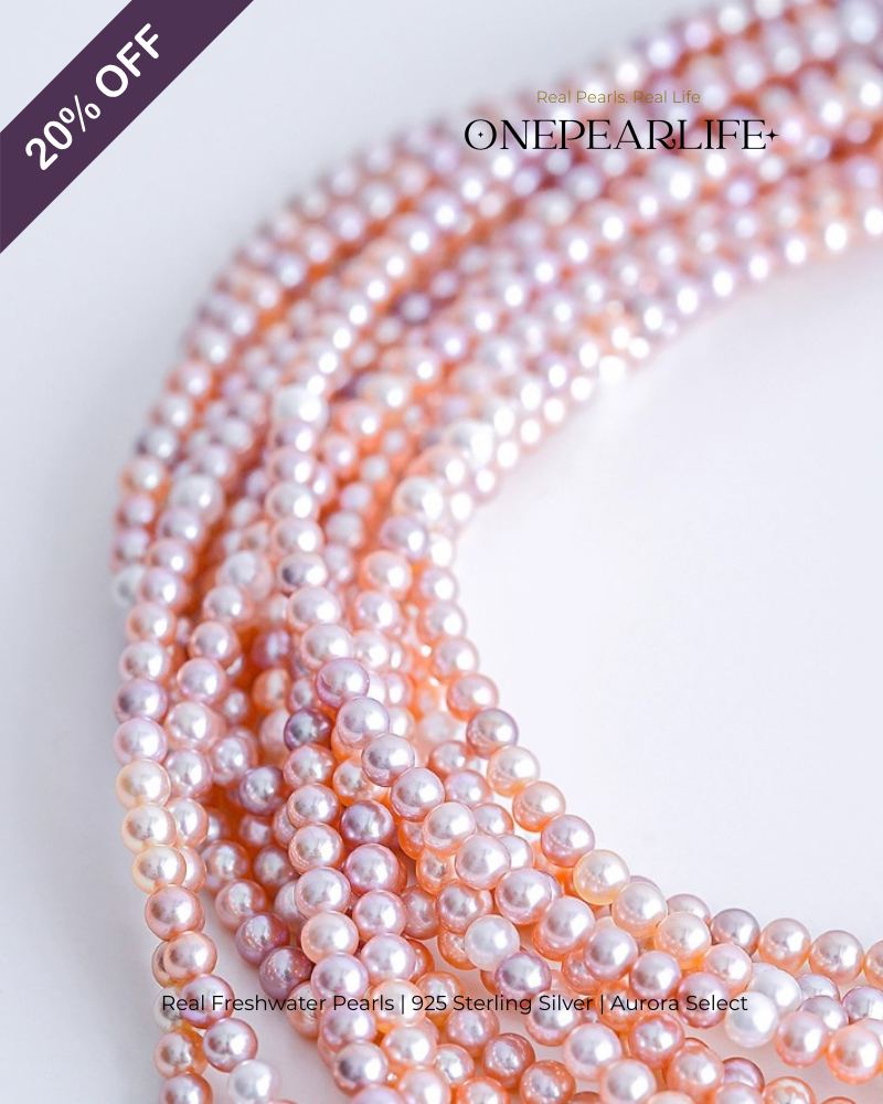 Nova – AAA Quality Natural Multi-Color Mini Freshwater Pearl Necklace | 3–3.5mm | 925 Sterling Silver