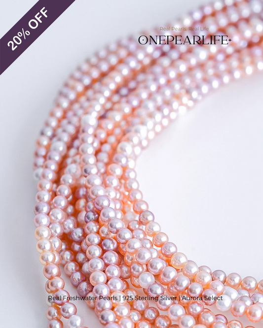 Nova – AAA Quality Natural Multi-Color Mini Freshwater Pearl Necklace | 3–3.5mm | 925 Sterling Silver