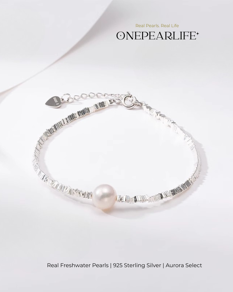Orivie – AAA Quality Natural Freshwater Pearl Jewelry Two Set | Necklace & Bracelet (8–8.5mm)