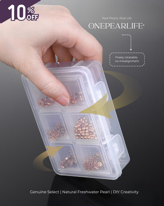 Transparent DIY Pearl Jewelry Storage Box – Plastic Organizer for Accessories