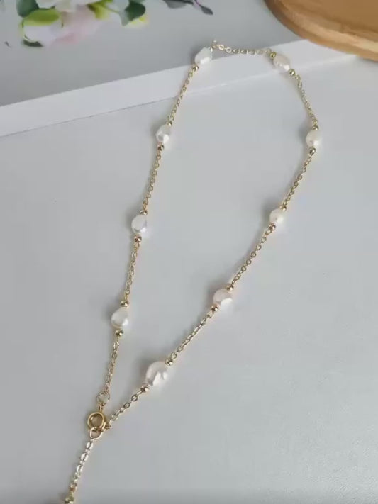 DIY Handmade Vintage Pearl Necklace（Level B Difficulty - Slightly Difficult）