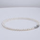 Double Strand Natural Freshwater White Pearl Necklace - AAA+ Quality