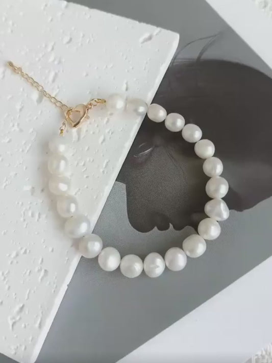 DIY Handmade Long Baroque Pearl Bracelet（Level A Difficulty - Beginner Level）