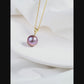 18K Gold Purple Edison Pearl Pendant Necklace - AAA Quality