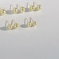 18K Gold Janpanese Gold Akoya Pearl Stud Earrings - AAA Quality