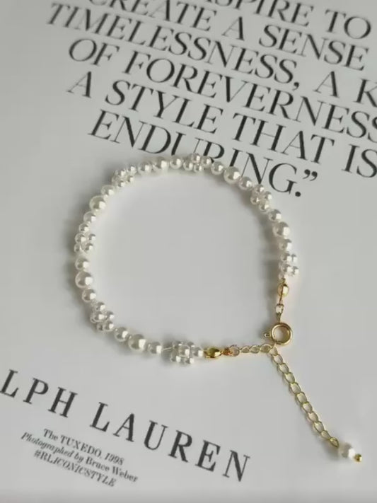 DIY Classic Handmade Pearl Bracelet（Level A Difficulty - Beginner Level）