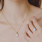 18K Gold Mini Baroque Pearl Pendant Necklace - AAA Quality