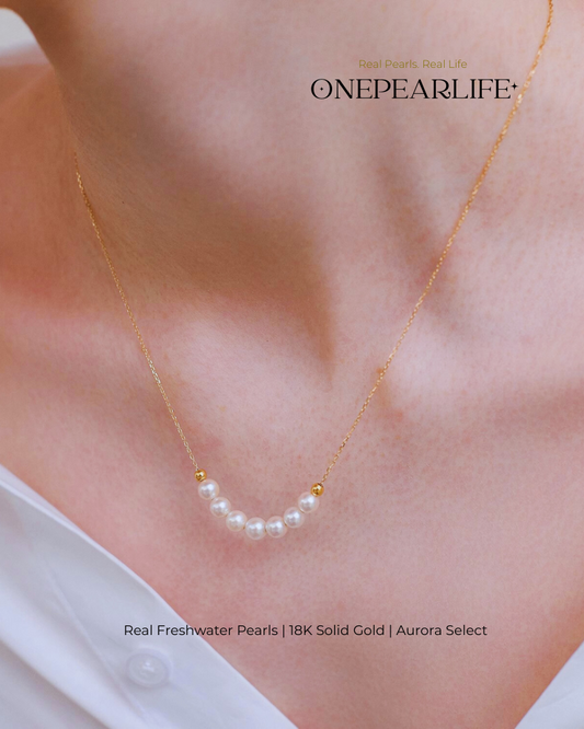 Serena – AAA+ Quality Japanese Akoya Natural Pearl Pendant Necklace | 5–5.5mm | 18K Gold / White Gold / Rose Gold