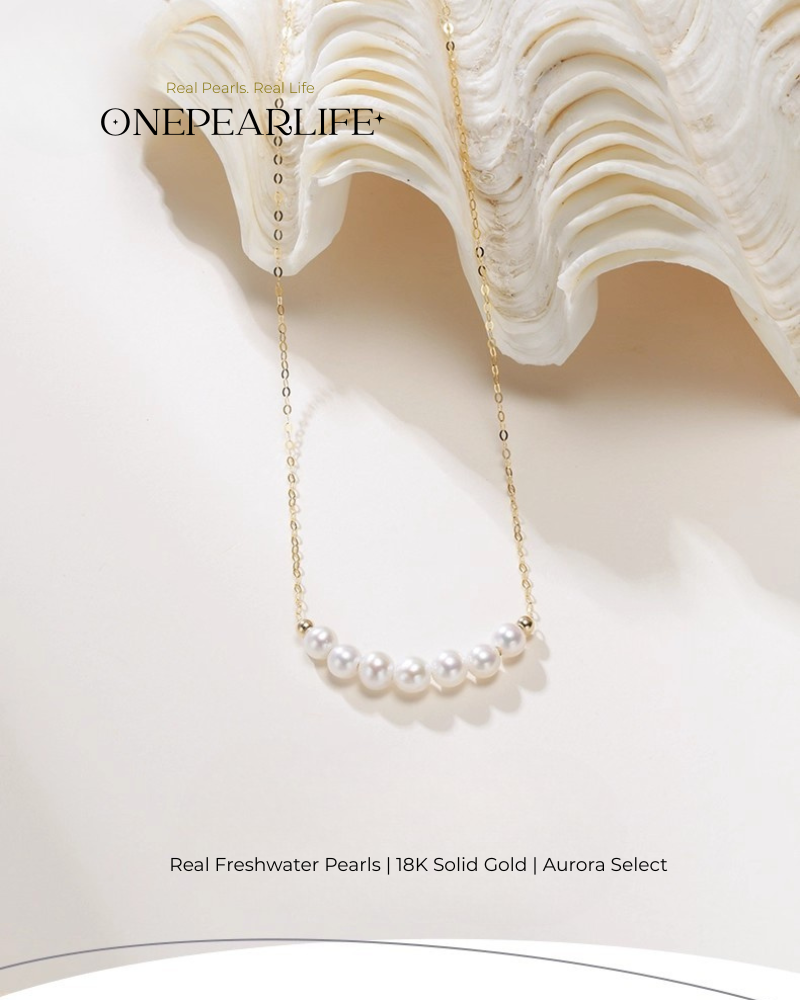 Serena – AAA+ Quality Japanese Akoya Natural Pearl Pendant Necklace | 5–5.5mm | 18K Gold / White Gold / Rose Gold