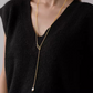 Simple and stylish long pearl autumn and winter necklace