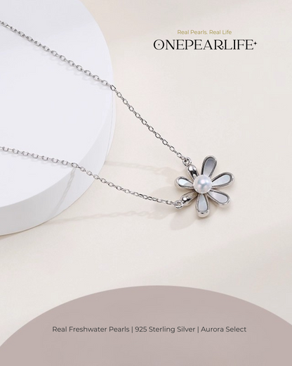 Solaria – AAA Quality Natural Freshwater Pearl Necklace | 3–3.5mm | 925 Sterling Silver