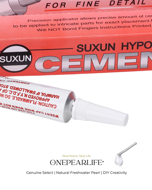 Waterproof jewelry adhesive for pearls and gemstones